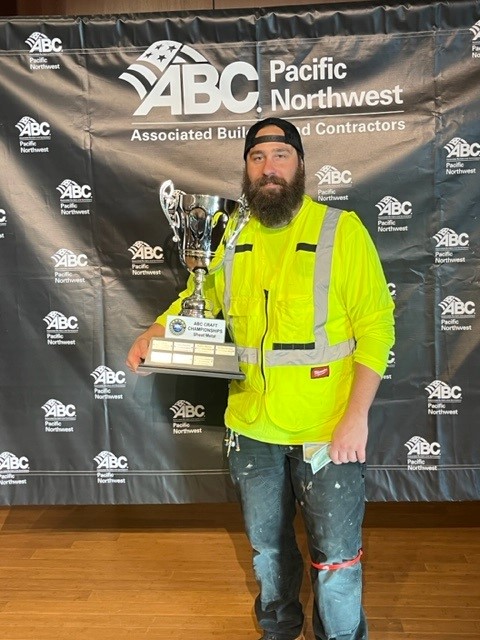 HVAC Winner with Trophy